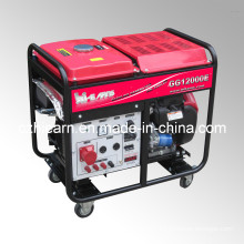 8kw Air-Cooled Two Cylinder Open Gasoline Generator (GG12000E)
